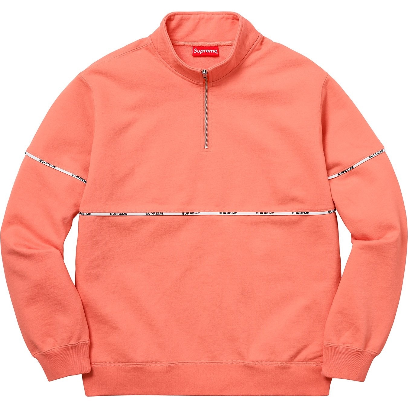 Logo Piping Half Zip Sweatshirt view 4